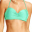 California Waves Mint Strappy Bandeau Bikini Top
