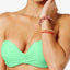 California Waves Mint Strappy Bandeau Bikini Top