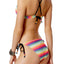California Waves Multicolor Cross-Back Bikini Top