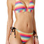 California Waves Multicolor Cross-Back Bikini Top