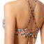 California Waves Multicolor Tribal Print Lace-Up Bralette Bikini Top