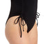 California Waves Ribbed One-piece Swimsuit Black