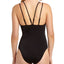 California Waves Ribbed One-piece Swimsuit Black