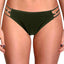 California Waves Ribbed Strappy Hipster Bikini Bottom in Moss