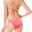 California Waves Velvet Bralette Bikini Top in Pink