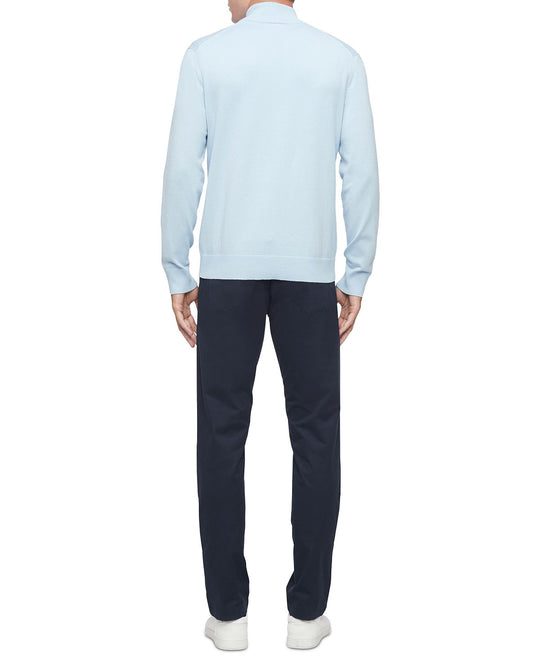 Calvin Klein 1/4-zip Sweater Cerulean