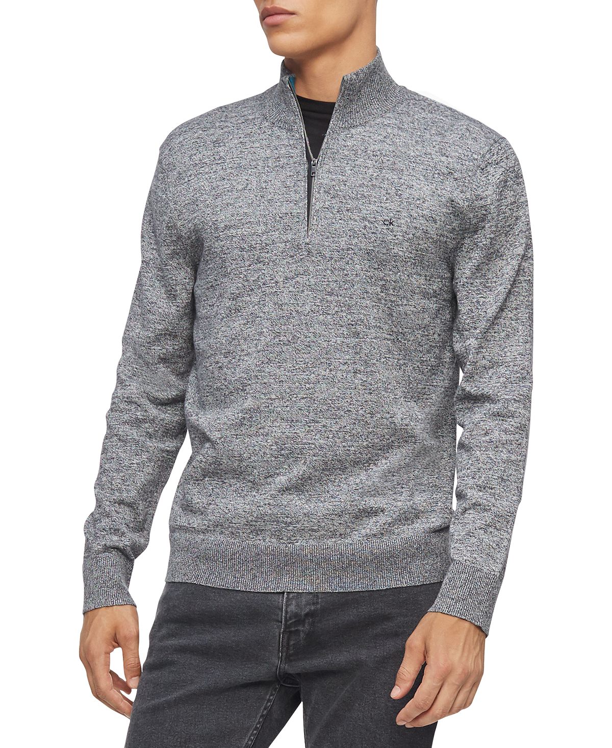Calvin Klein 1/4-zip Sweater Gray Heather