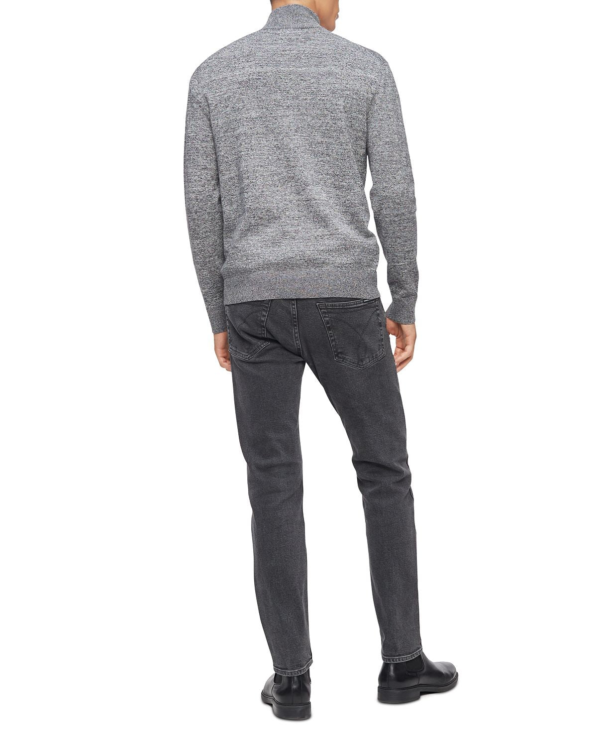 Calvin Klein 1/4-zip Sweater Gray Heather