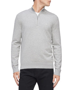 Calvin Klein 1/4-zip Sweater Heroic Gray Heather thumbnail 1