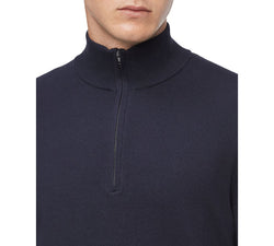 Calvin Klein 1/4-zip Sweater Night Sky Blue thumbnail 3