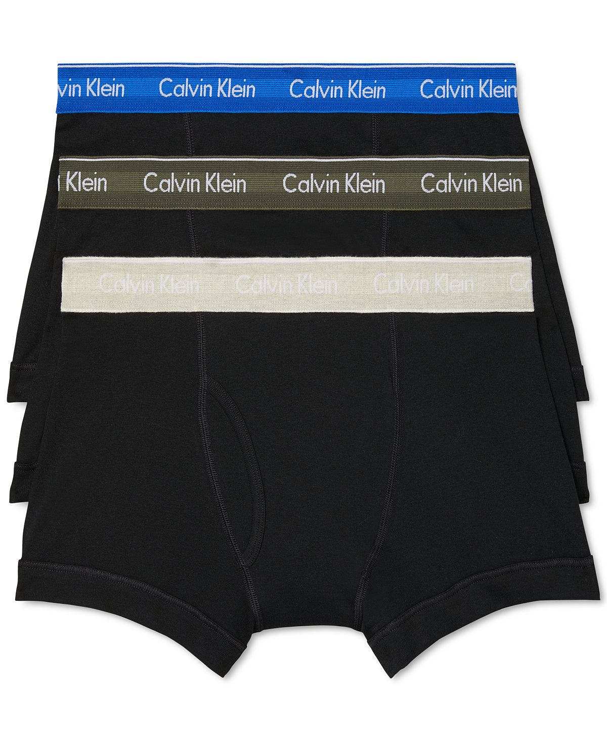 Calvin Klein 3-pk. Classic Cotton Trunks Black