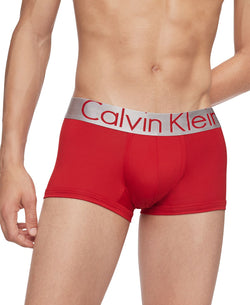 Calvin Klein 3-pk. Steel Low-rise Trunks Black/Red/Cement thumbnail 2