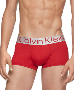 Calvin Klein 3-pk. Steel Low-rise Trunks Black/Red/Cement thumbnail 3