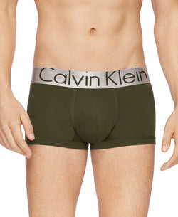 Calvin Klein 3-pk. Steel Low-rise Trunks Green/Pink/Blue thumbnail 3