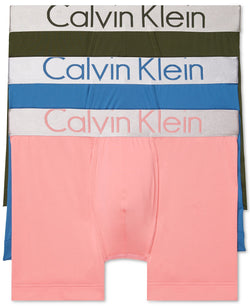 Calvin Klein 3-pk. Steel Waistband Boxer Briefs Green/Blue/Pink thumbnail 1
