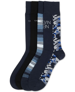 Calvin Klein 4-pk. Assorted Dress Crew Socks Peacoat Assorted thumbnail 1