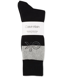 Calvin Klein 4-pk. Iconic Logo Dress Crew Socks Black Assorted thumbnail 2
