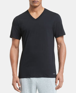 Calvin Klein 5-pk. Cotton Classics Slim V-neck Undershirts Black thumbnail 2