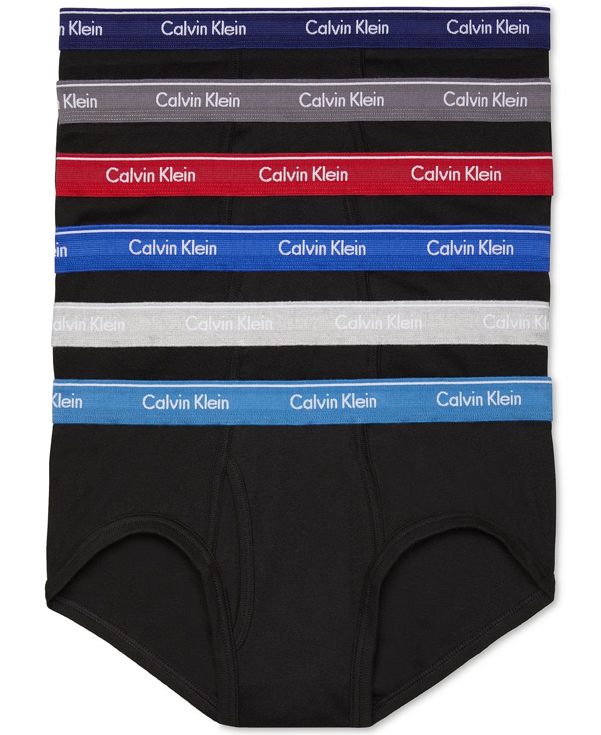 Calvin Klein 6-pk. Cotton Classic Briefs Black/Grey Smoke