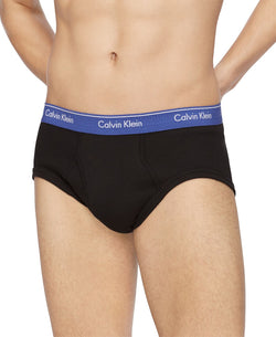 Calvin Klein 6-pk. Cotton Classic Briefs Black W/ Multicolor Waistband thumbnail 2