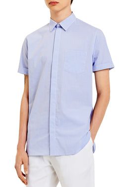 Calvin Klein Amparo Blue Gingham Pocket Shirt thumbnail 1