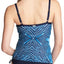 Calvin Klein Artemis Printed Tankini Top in Navy