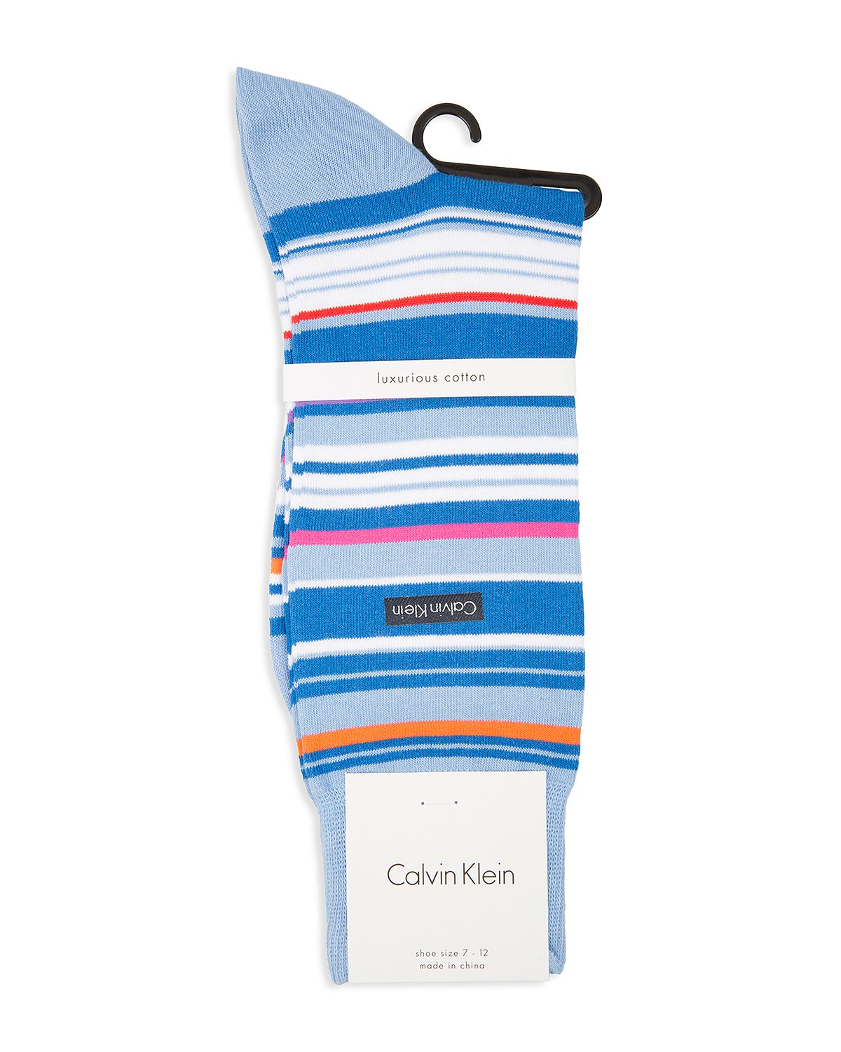 Calvin Klein Barcode Multistripe Socks Cornflower Blue