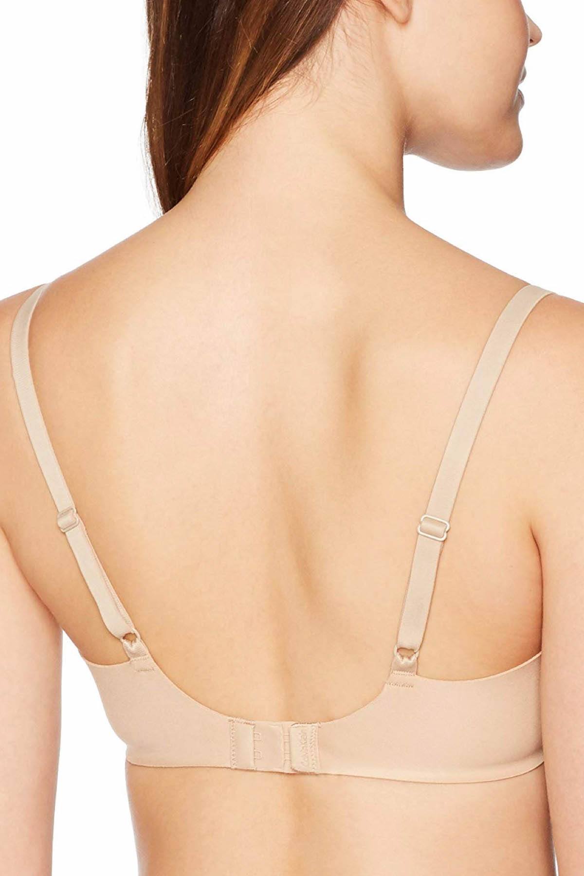 Calvin Klein Bare-Nude Invisible-Seam Balconette Bra