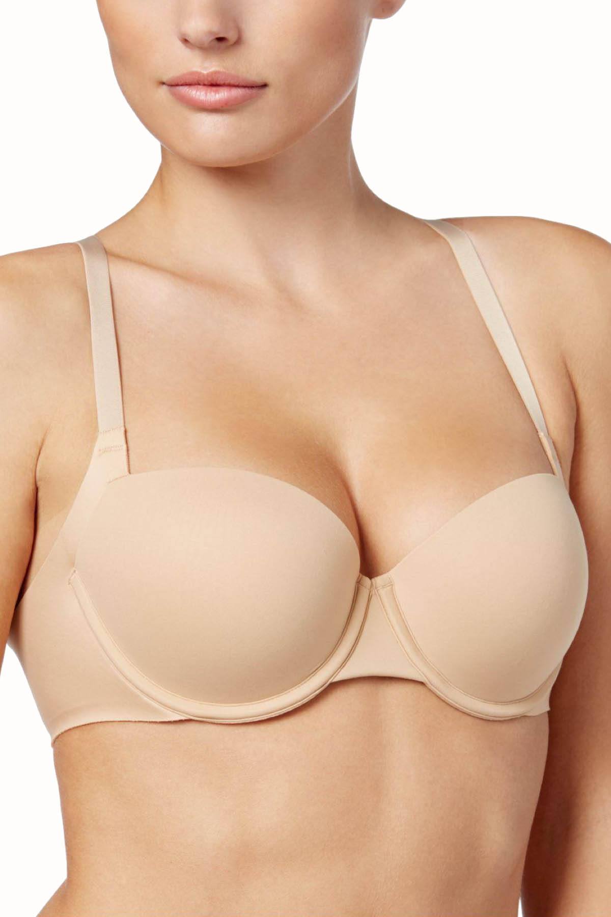 Calvin Klein Bare-Nude Invisible-Seam Balconette Bra