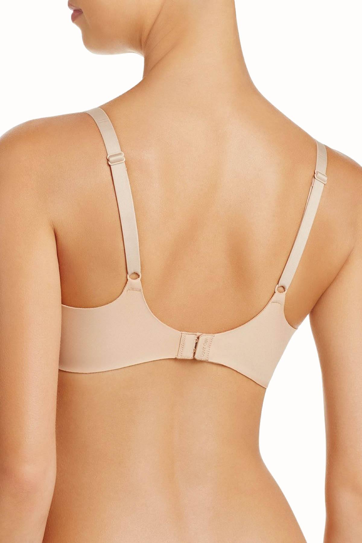 Calvin Klein Bare-Nude Invisible-Seam Balconette Bra