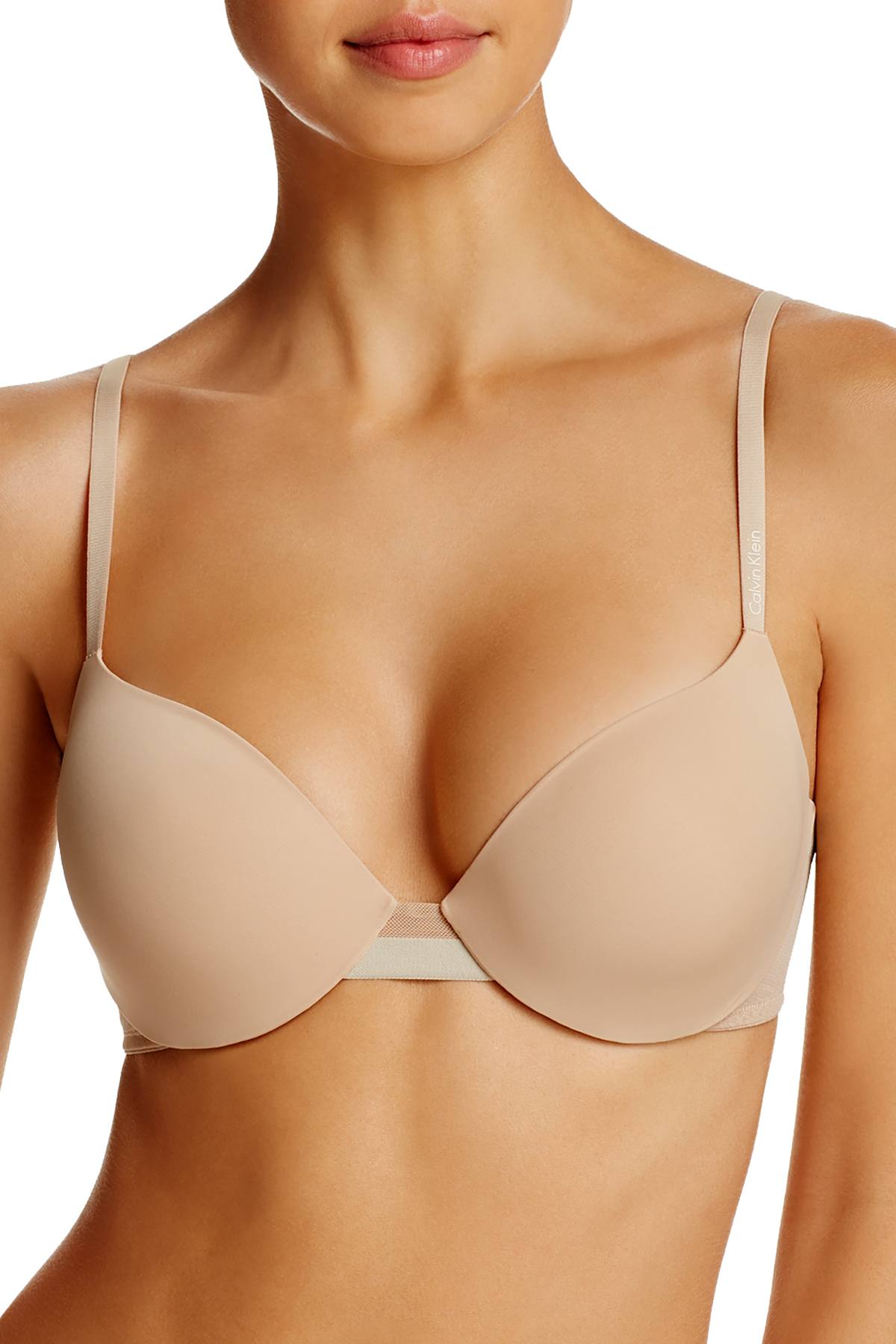 Calvin Klein Bare-Nude Sculpted Lightly-Lined Demi Bra