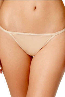 Calvin Klein Bare-Nude Sheer Marquisette Smooth String-Thong thumbnail 4