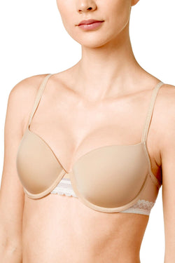 Calvin Klein Bare-Nude Signature Lace-Trim Demi Bra thumbnail 1
