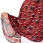Calvin Klein Barn Red Leopard Pleated Scarf