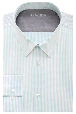 Calvin Klein Bermuda Striped Extreme-Slim Fit Dress Shirt thumbnail 1