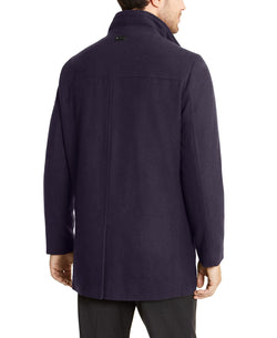Calvin Klein Big & Tall Classic Wool Overcoat True Navy thumbnail 2