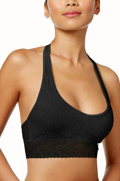 Calvin Klein Black Bare Lace Halter Bralette