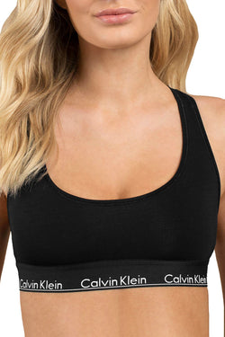 Calvin Klein Black/Black Modern Cotton/Modal Bralette thumbnail 1