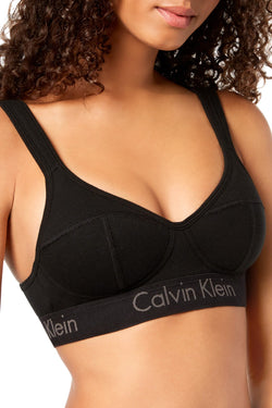 Calvin Klein Black Body Lightly Lined Cotton Bralette thumbnail 1