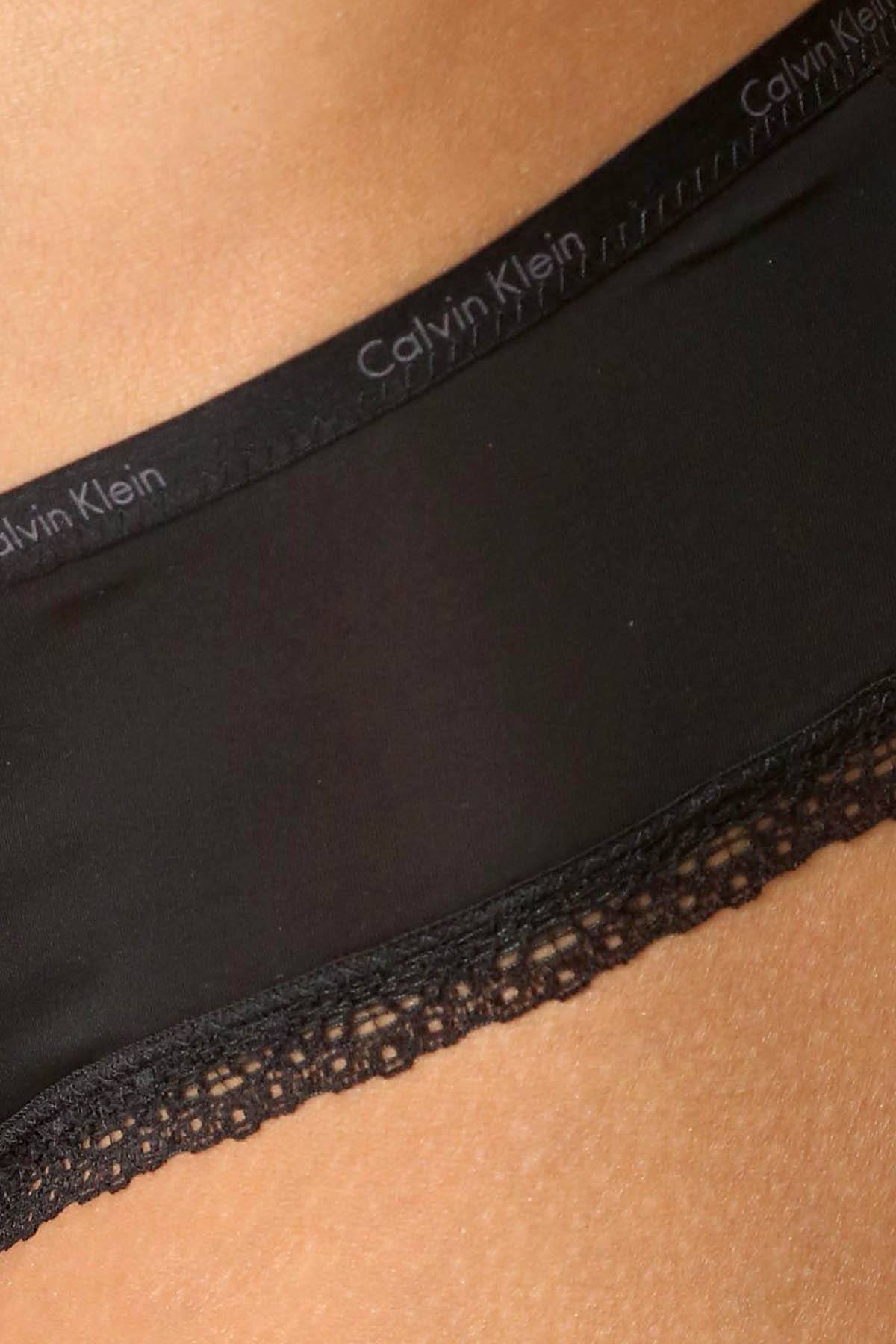 Calvin Klein Black Bottoms-Up Lace-Trim Hipster – CheapUndies