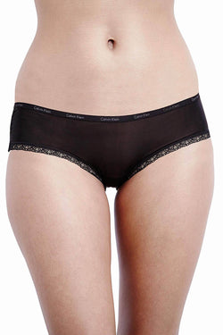 Calvin Klein Black Bottoms-Up Lace-Trim Hipster thumbnail 3