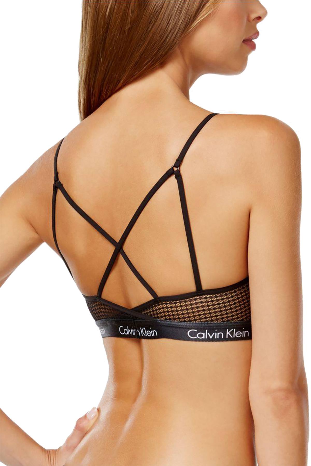 Calvin Klein Black CK-One Low-Impact Micro-Mesh Bralette