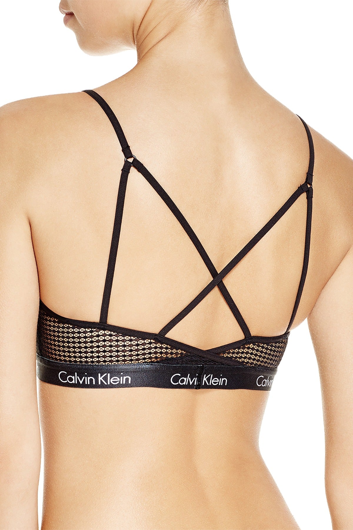 Calvin Klein Black CK-One Low-Impact Micro-Mesh Bralette