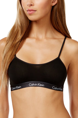 Calvin Klein Black CK-One Low-Impact Micro-Mesh Bralette thumbnail 1
