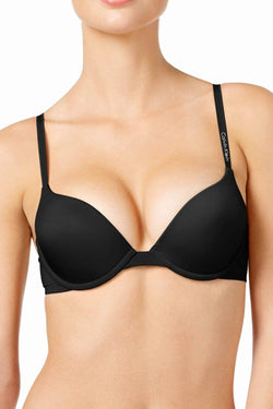 Calvin Klein Black Essence Plunge Push-Up Bra thumbnail 1