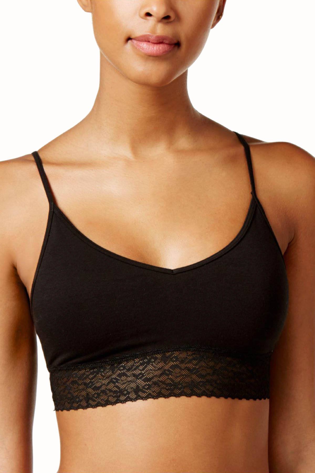 Calvin Klein Black Exclusive Bare Lace-Trim Bralette