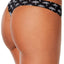 Calvin Klein Black Fools-Paradise Printed Invisibles Thong