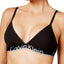 Calvin Klein Black ID Cotton Logo Triangle Bralette