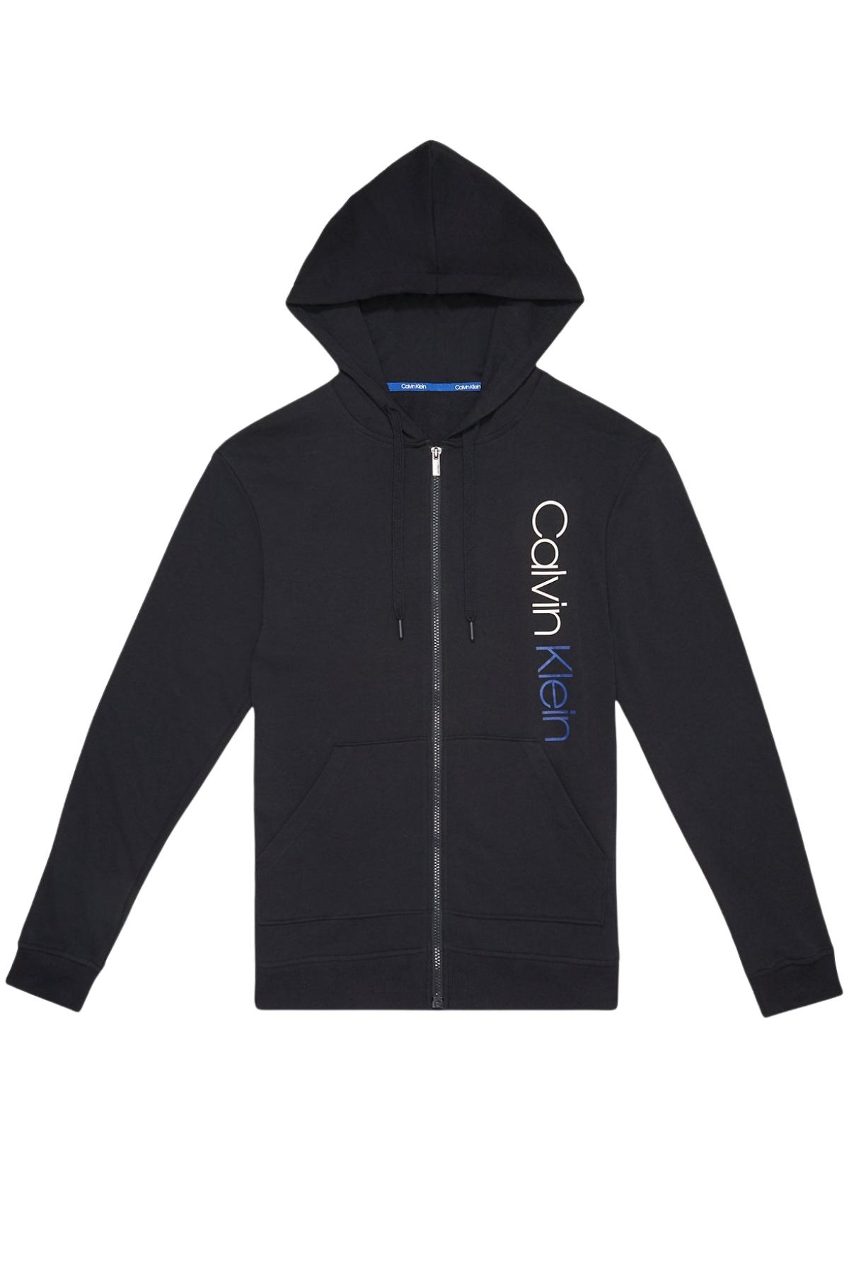 Calvin Klein Black Immerge Logo Zip Hoodie