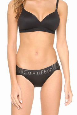 Calvin Klein Black Iron-Strength Bikini Brief thumbnail 4